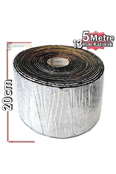 BANT EVİ Folyolu Kauçuk Sünger 13mm 20cmx5m Yapışkanlı Araç Oto Ses Isı Yalıt...