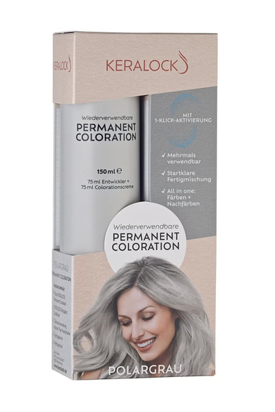 Not Applicable صبغة شعر دائمة من كيرالوك - رمادي قطبي 150 مل