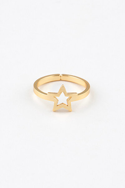 Sortie Aksesuar Yıldız Figürlü Boyu Ayarlanabilir Paslanmaz Çelik Yüzük