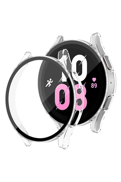 SKYDDAR INNOVATION 360° Protective Case, Ultra-Thin, for Samsung Galaxy Watch4 / 5 (40mm), Full Screen - Transparent