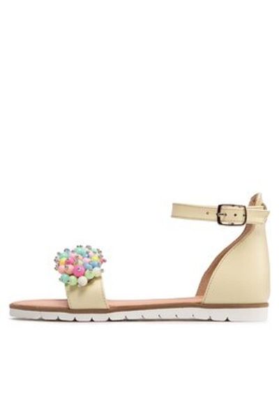 Flamingo girls' sandals F05100-N22 yellow