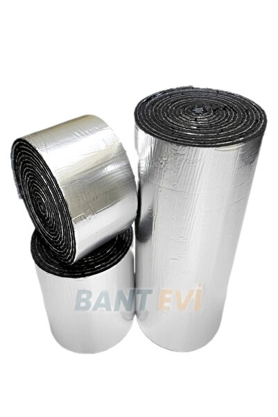 BANT EVİ Folyolu Kauçuk Sünger 40cmx5metre 6mm Folyolu Yapışkanlı Araç Oto Se...