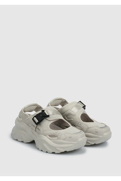lumberjack Limit Beige Γυναικεία Flat σανδάλια