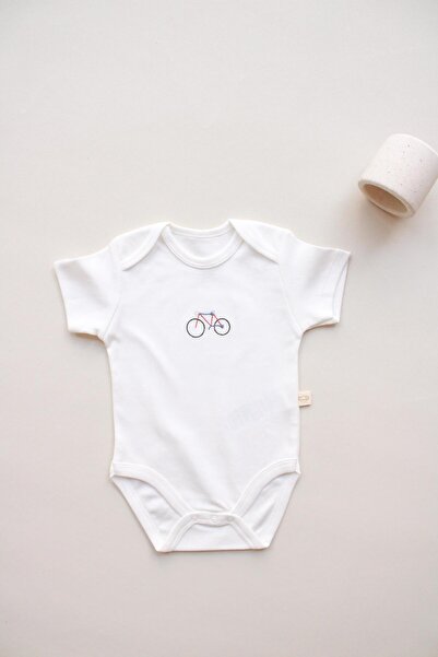 Oh La La Koala For Little Ones Cycling Embroidered Short Sleeve Bodysuit