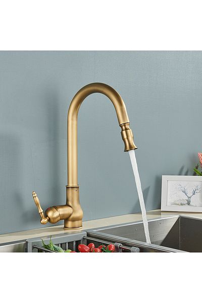 Blackswan Design Baterie chiuveta bucatarie, Blackswan, Tip M234, model bronz antichizat, dimensiune 41 cm
