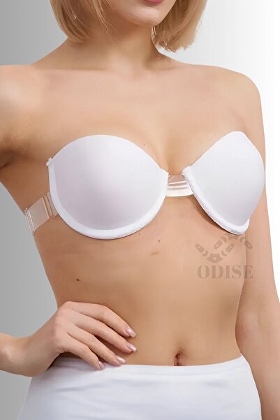 ODISE Ținută reglabilă decoltată și transparentă la spate - Sutien de absolvire și de nuntă (CU SUPORT-UMplutură)