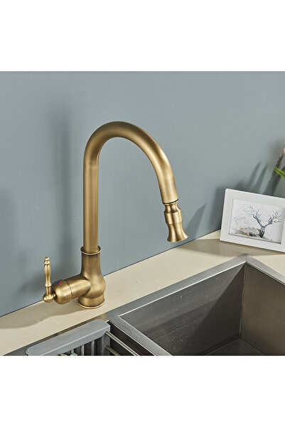 Blackswan Design Baterie chiuveta bucatarie, Blackswan, Tip M234, model bronz antichizat, dimensiune 41 cm