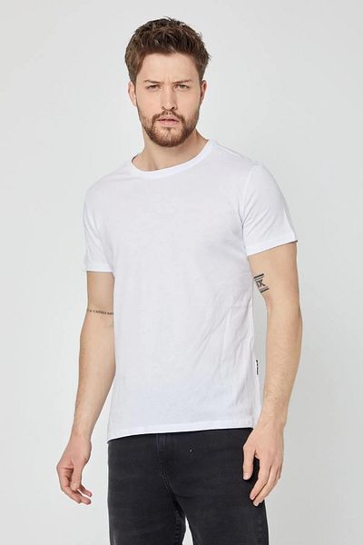 mmetalic Tricou multicolor pentru bărbați, cu croiala normală, cu decolteu deschis, cu 5 piese, cu tricouri de bază