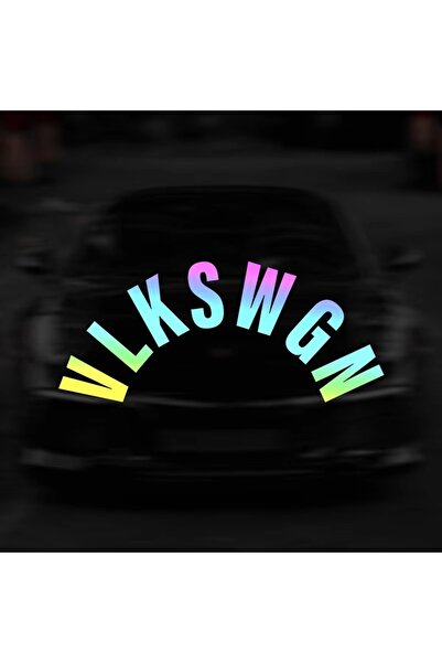 Choice3 15x6CM(S) V-Reflective laser 1PC VLKSWGN Car Stickers DIY Auto Rear W...