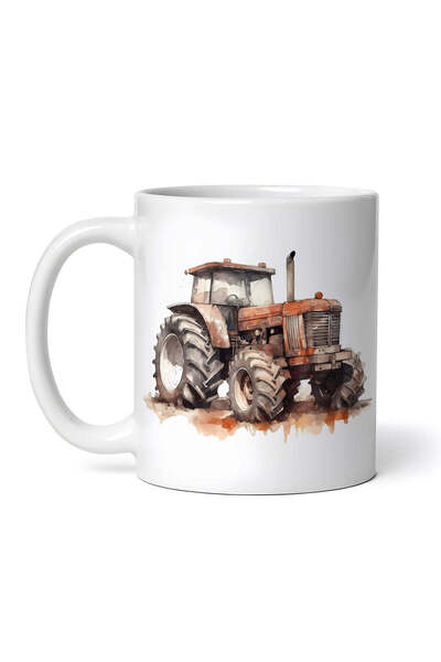 OEM Cană albă personalizată, Tractor Luca, INOVATIX®. 330ml