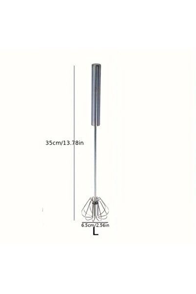 Choice1 L size Stainless Steel Egg Beater Durable Semi-Automatic Mixer for Ef...