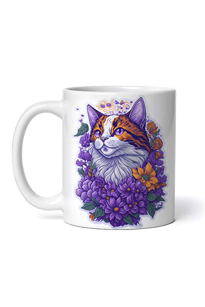 OEM Cană albă personalizată, Pisică de Grădină, INOVATIX®. 330ml