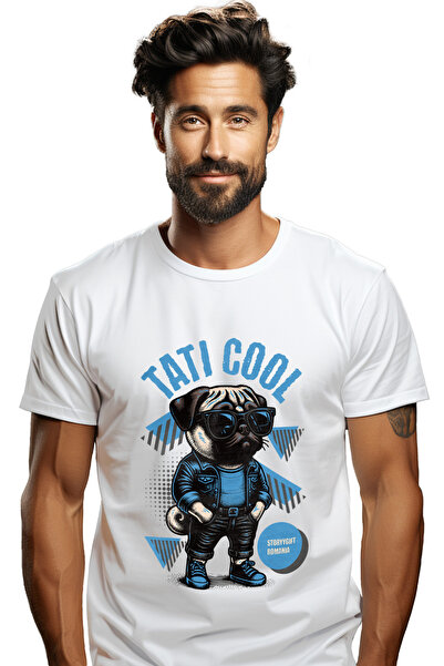 StoryGift Romania Tricou Barbati Tati Cool Caine Pug Gangster Parinte Familie...