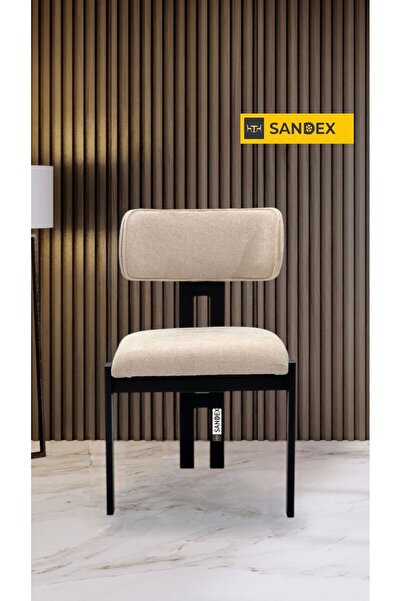 Sandex SOPHİA RİO Sandalye Siyah Mutfak Salon Yemek Odası Sandalyesi Demonte ...