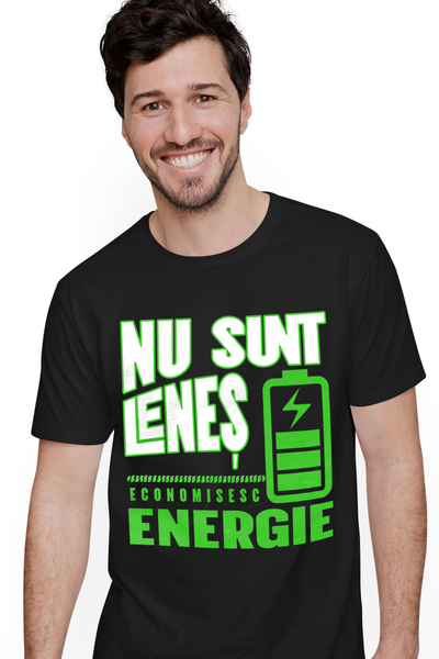 StoryGift Romania Tricou Barbati Text Haios Nu Sunt Leneș. Sunt Pe Modul Eco ...