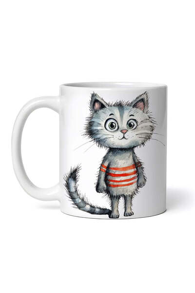 OEM Cană albă personalizată, Pisica Anabel, INOVATIX®. 330ml