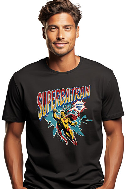 StoryGift Romania Tricou Barbati Super Batran Supererou Sunt Aici Pentru Tine...