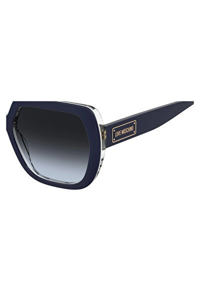 Moschino Ochelari de soare pentru femei Moschino MOL082/S 07W/9O, Plastic, Albastru, 56 mm