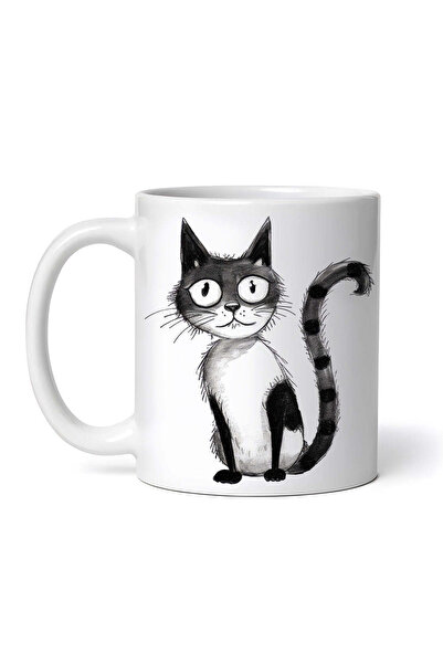 OEM Εξατομικευμένη λευκή κούπα, Megan the Cat, INOVATIX®. 330ml