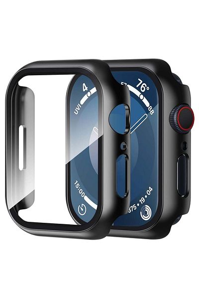 SKYDDAR INNOVATION Carcasă de protecție 360°, ultra-subțire, anti-șoc pentru Apple Watch 1 / 2 / 3 42mm, ecran complet - neagră