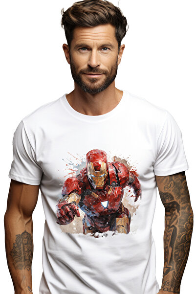 StoryGift Romania Tricou Barbati Cu Iron Man, Avengers, Marvel, Iubitori De F...