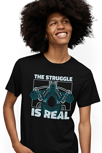 StoryGift Romania Tricou Barbati Cu Mesajul Motivational The Struggle Is Real...