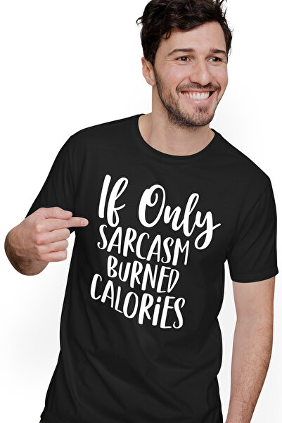 StoryGift Romania Tricou bărbătesc cu mesaj comic în engleză „dacă sarcasmul ...