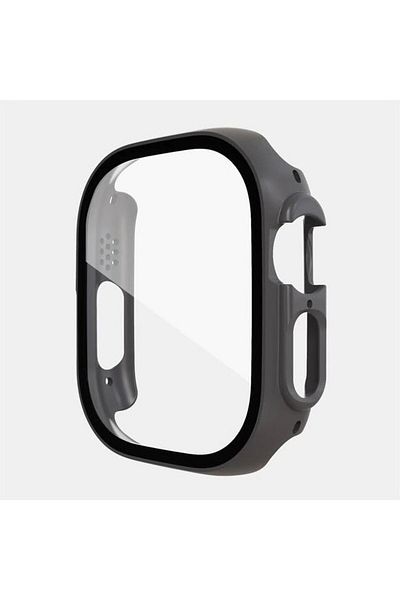 REDz Accessories Glass Case Cover, Apple Watch 49mm, Full Protection, Gray