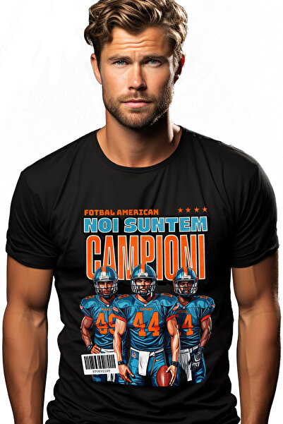 StoryGift Romania Tricou Barbati American Footb4all Noi Suntem Campioni Echip...