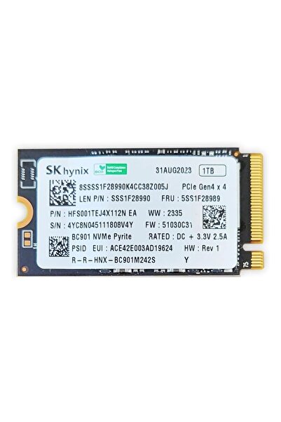 Hynix SK Hynix HFS001TEJ4X112N 1TB (4500/3500MB/s) M.2 2242 PCIe 4.0 NVMe SSD
