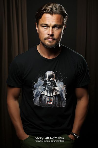 StoryGift Romania Tricou bărbătesc Darth Vader, Ilustrație, Star Wars, Personaj, Filme Stg