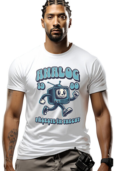 StoryGift Romania Tricou Barbati Aparat Vintige, Copilarie Analog. Pășește În...