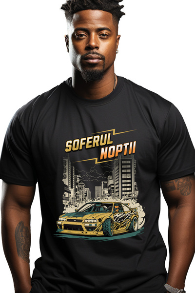 StoryGift Romania Tricou Barbati Soferul Noptii Masina De Curse Viteza Viata ...