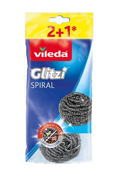 Vileda 3-Piece Steel Dish Wire Set