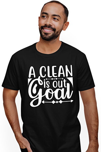 StoryGift Romania Tricou Barbati Cu Mesajul In Engleza "a Clean Goal Is Out" ...