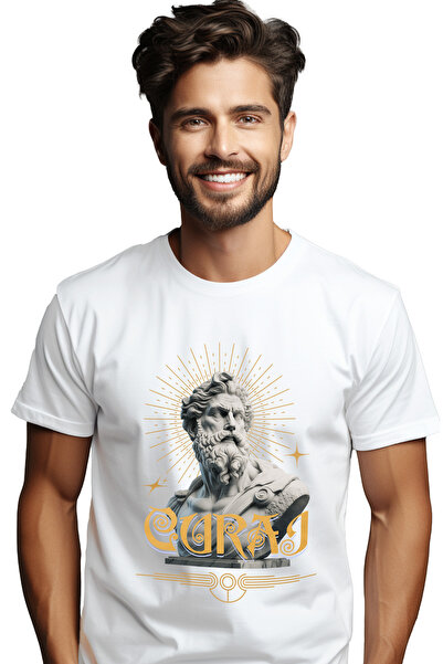 StoryGift Romania Tricou Barbati Curaj Cu Imprimeu Pe Fata, 100% Bumbac, Alb,...