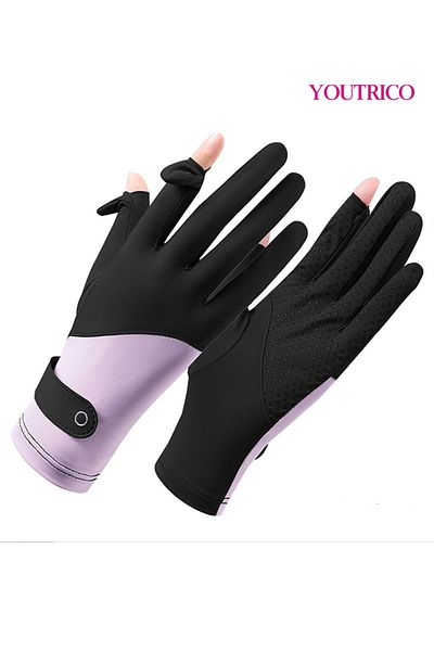 Youtrico Sun Protection Gloves Summer Cycling Fingerless Gloves for Driving