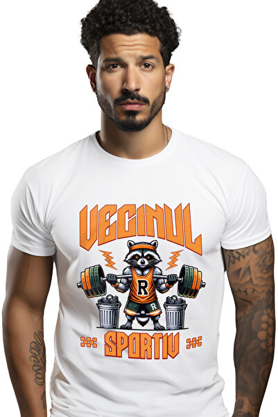 StoryGift Romania Tricou Barbati Scons Ridicand Greutatii Vecinul-sportiv Cu ...