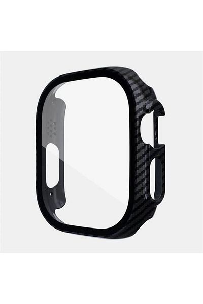 REDz Accessories Glass Cover Case, Apple Watch 49mm, Full Protection, Carbon