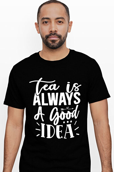StoryGift Romania Tricou Barbati Cu Mesajul In Engleza "tea Is Always A Good ...