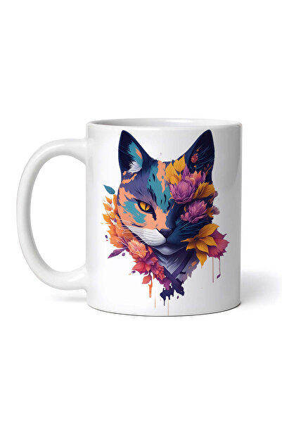 OEM Cană albă personalizată, Shadow Cat, INOVATIX®. 330ml