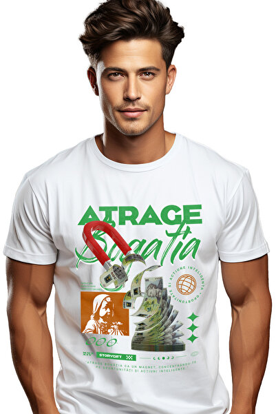 StoryGift Romania Tricou Barbati Atrage Bogatia - Oportunitate Si Actiune Cu ...