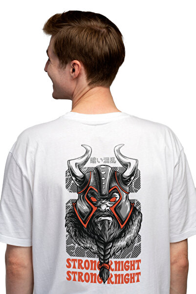 StoryGift Romania Tricou bărbătesc cu portretul unui războinic cu cască vikin...