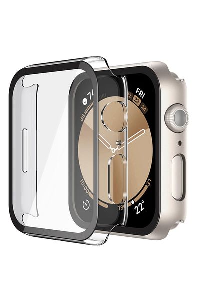 SKYDDAR INNOVATION 360° Ultra-Thin Protective Case for Apple Watch 4 / 5 / 6 / SE (40mm), Full Screen - Transparent