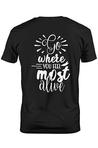 StoryGift Romania Tricou Barbati Cu Mesajul Care Te Indeamna Sa Te Duci Acolo...