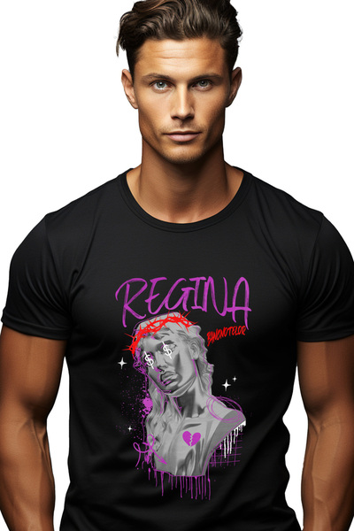 StoryGift Romania Tricou Barbati Regina Bancnotelor Statuie Femeie Cu Coroana...