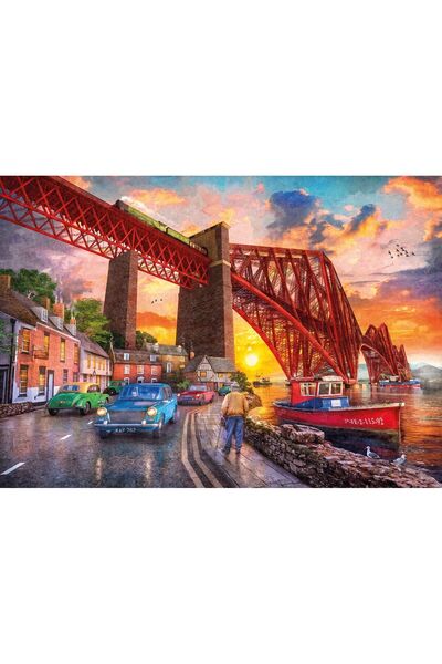 Ks Games Puzzle 1500 Pieces Forth Bridge at Sunset 22039