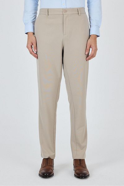 İmza Beige Flexible Side Pocket Casual Standard Fit Jogger Trousers 1003250119