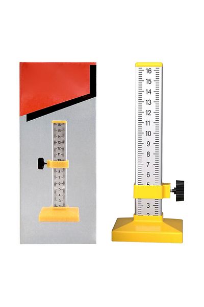 Aideepen Yellow 0-160mm Aluminum Alloy Tile Leveling Ruler High Precision Horizontal Bubble Ruler Adjustable