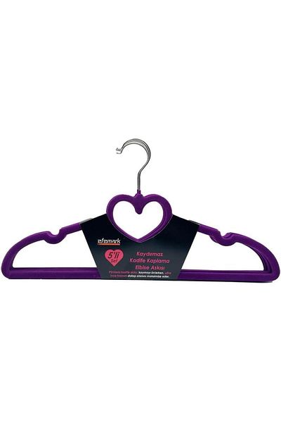 Efe Mark Premium Series 20 Pack Economical Velvet Non-Slip Clothes Hanger Purple